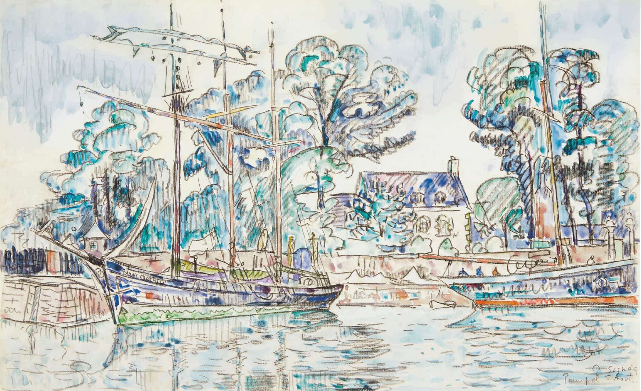 Paimpol Le Fanny Crossfield by Paul Signac