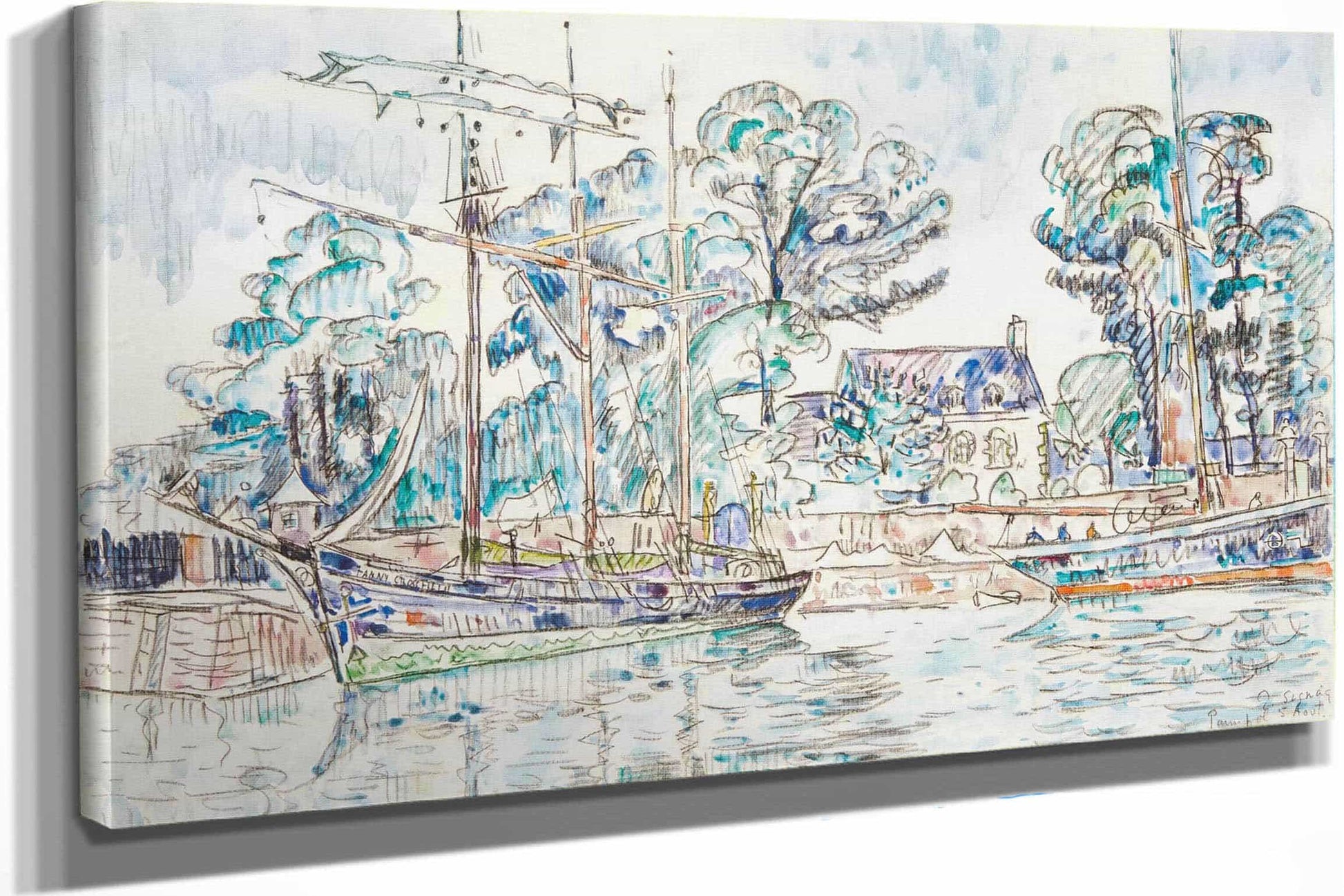 Paimpol Le Fanny Crossfield by Paul Signac
