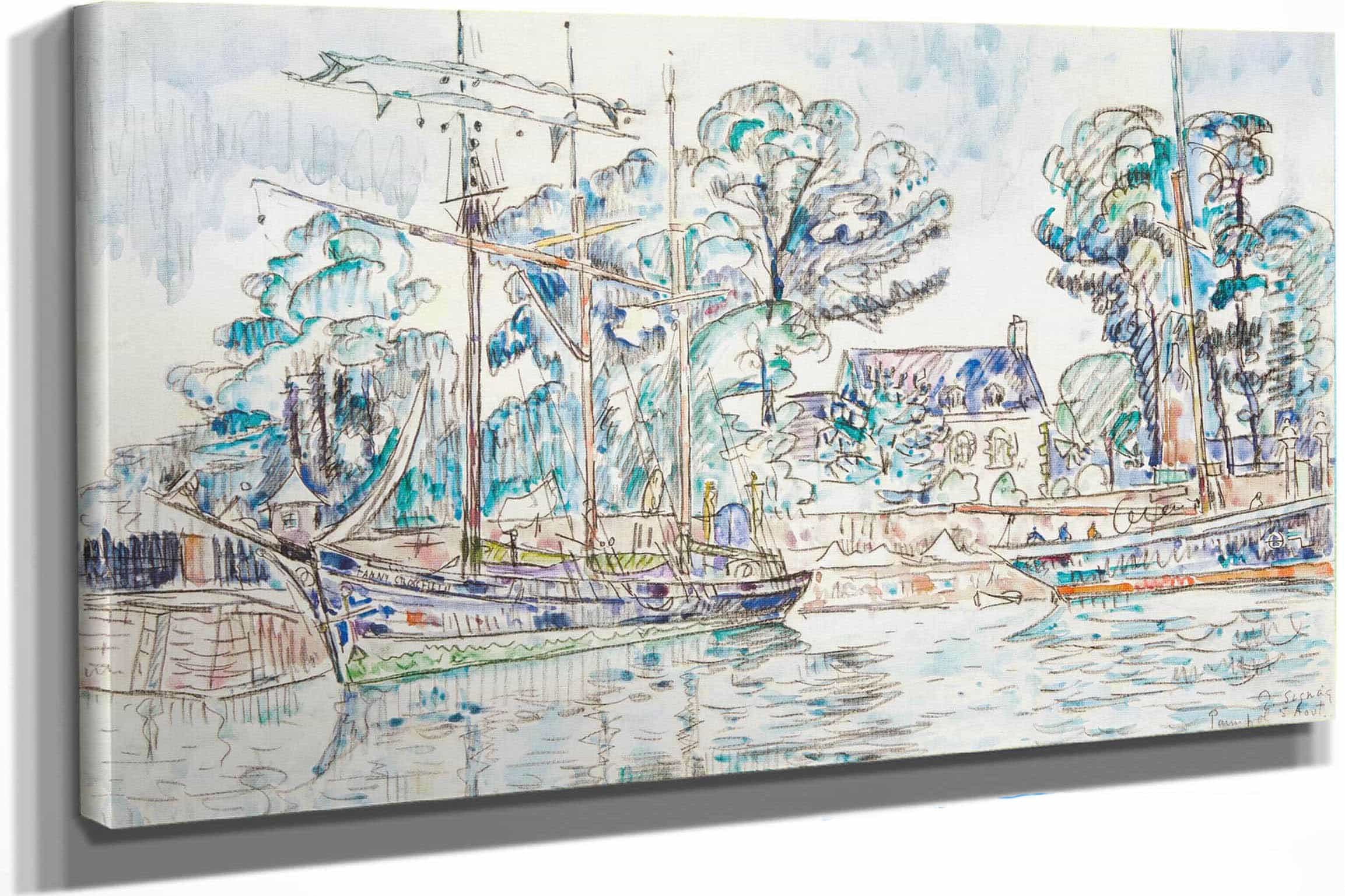 Paimpol Le Fanny Crossfield by Paul Signac