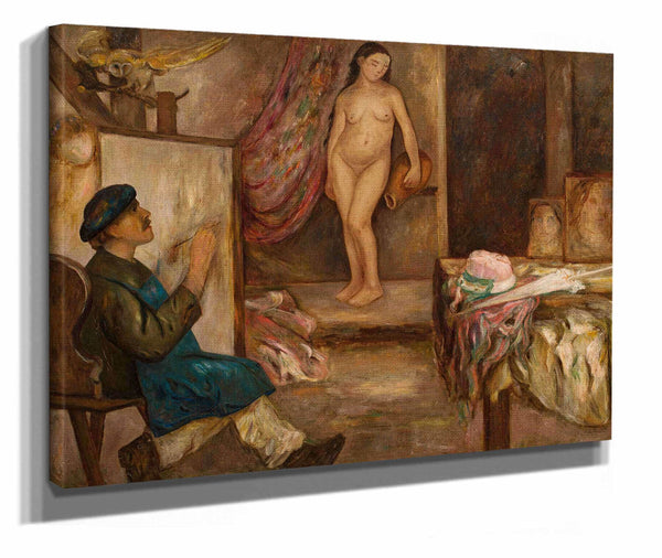 Painter And A Model by Tadeusz Makowski