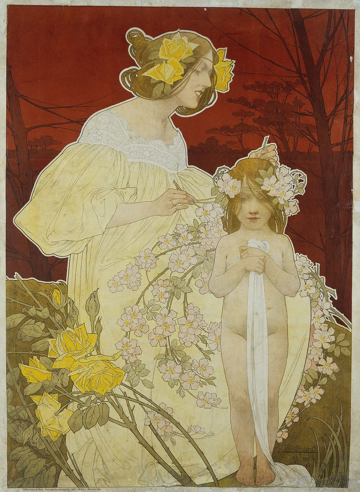 Palais De La Femme Exposition De by Henri Privat Livemont
