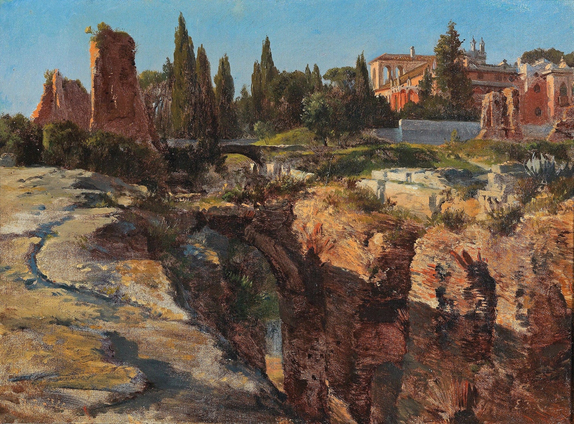 Palatin In Rom by Edward Theodore Compton