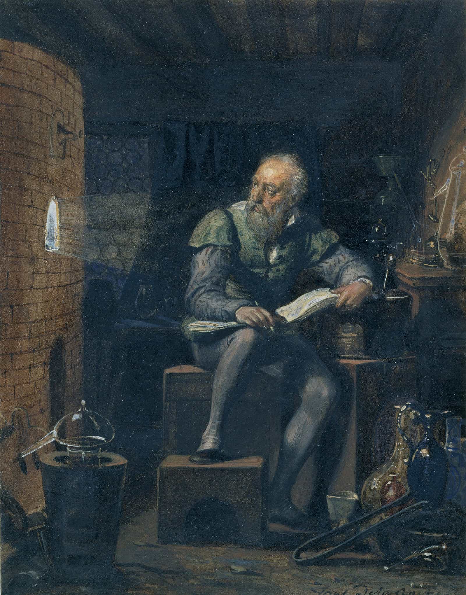 Palissy In His Workshop by Paul Delaroche