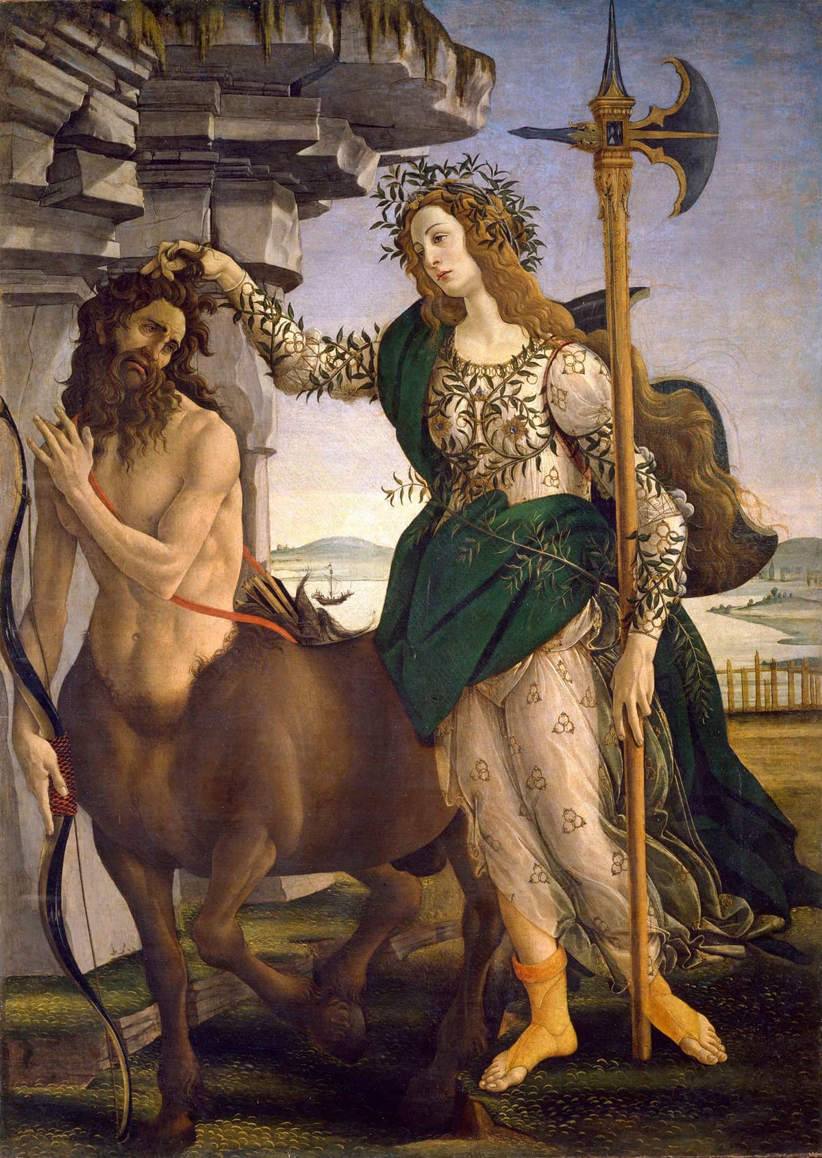 Pallas And The Centaur by Sandro Botticelli