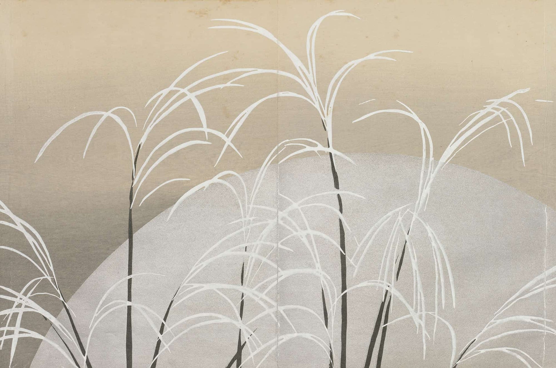 Pampas Grass In Moonlight Obana Ni Tsuki by Kamisaka Sekka