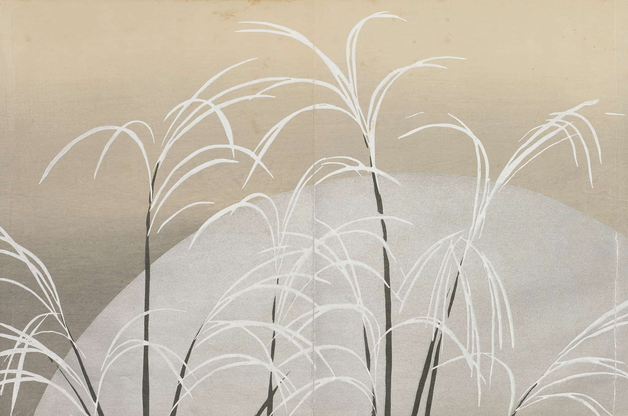 Pampas Grass In Moonlight Obana Ni Tsuki by Kamisaka Sekka