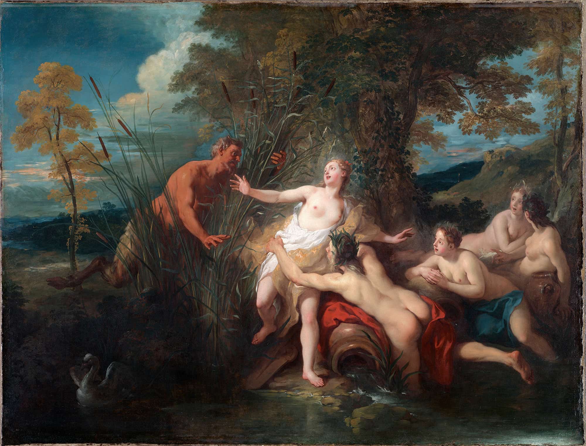 Pan And Syrinx by Jean Francois De Troy