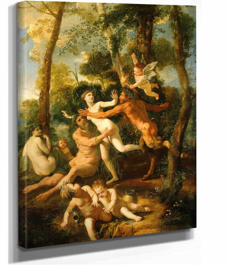 Pan And Syrinx by Nicolas Poussin