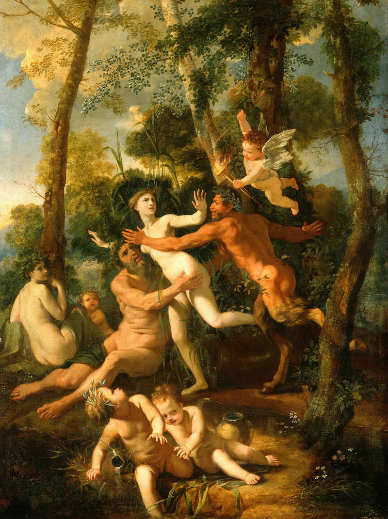 Pan And Syrinx by Nicolas Poussin