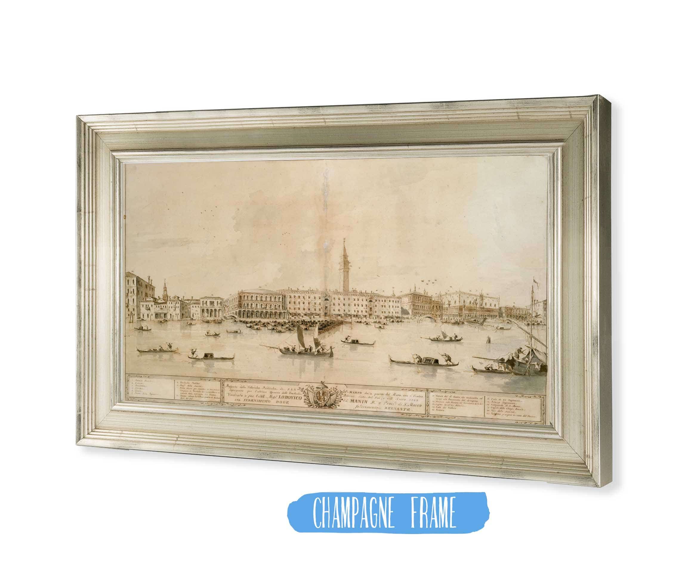 Panorama Of Venice From The Bacino Di San Marco Including The Project For The Proposed Teatro Manin   by Francesco Guardi