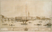 Panorama Of Venice From The Bacino Di San Marco Including The Project For The Proposed Teatro Manin   by Francesco Guardi