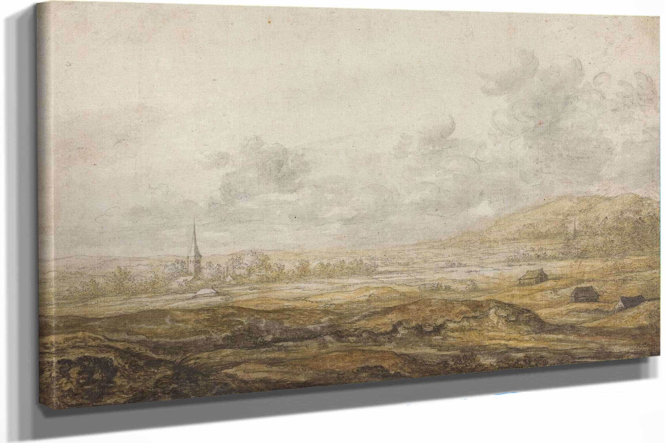 Panoramic Landscape Along The Rhine S By Aelbert Cuyp