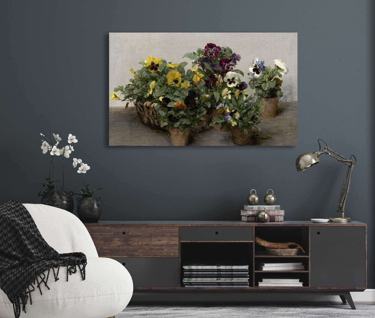 Pansies by Henri Fantin Latour