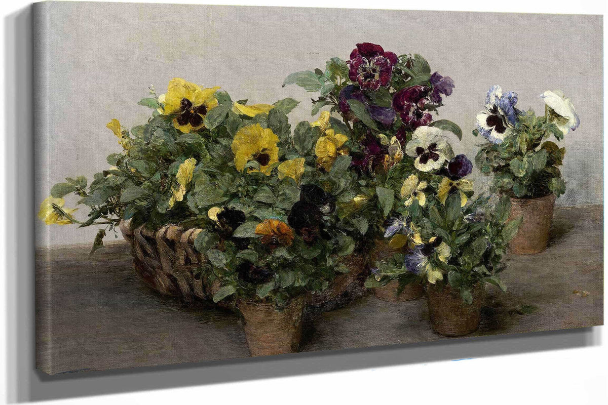 Pansies by Henri Fantin Latour