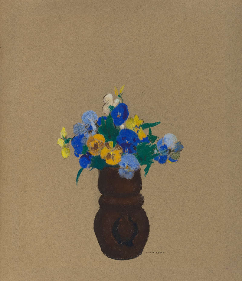 Pansies by Odilon Redon