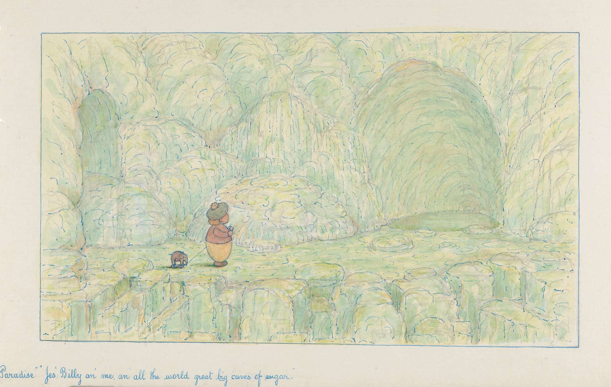 Paradise Jes Billy An Me An All The World Great Big Caves Of Sugar by Herbert Crowley