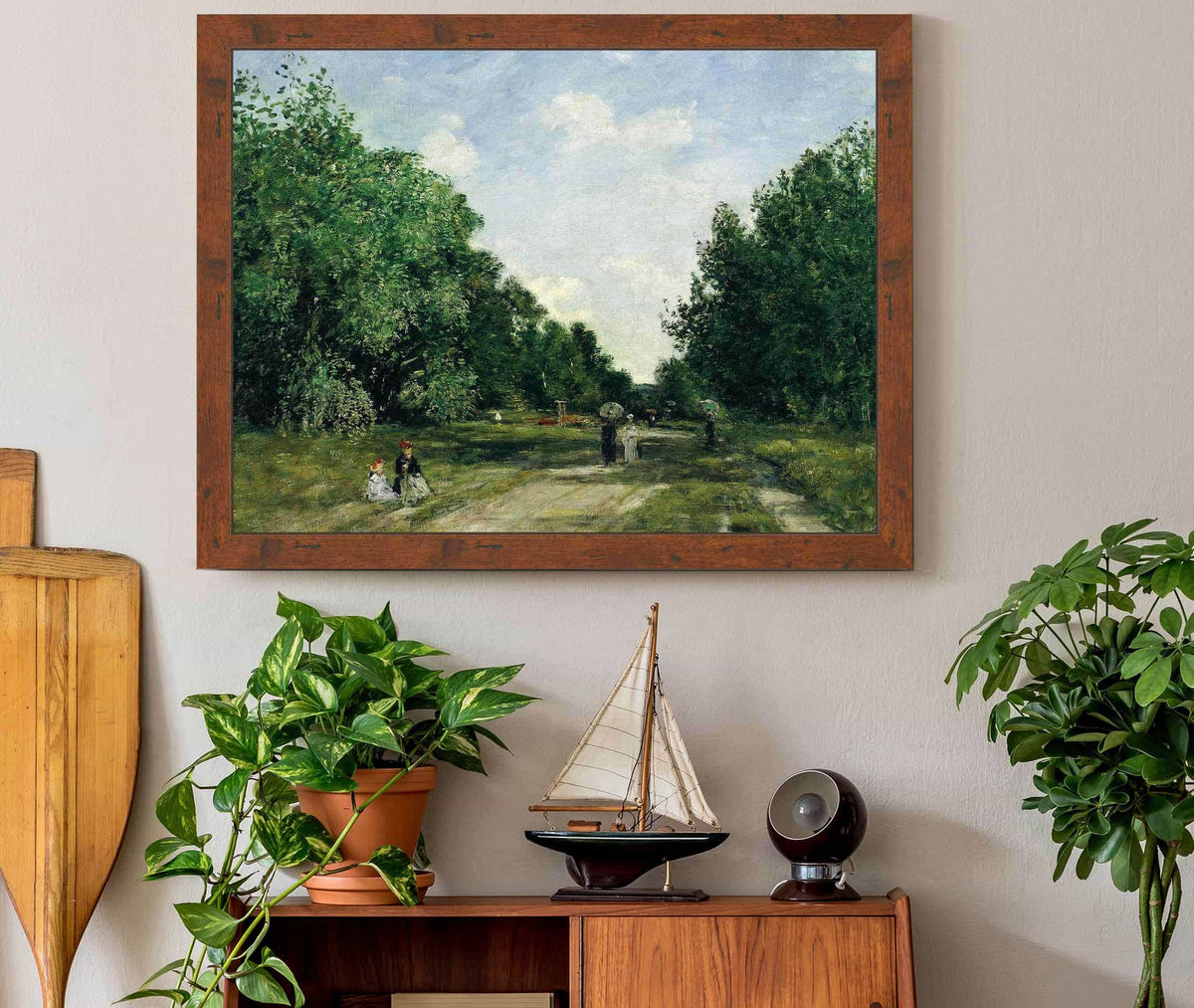 Parc Cordier In Trouville by Eugene Boudin