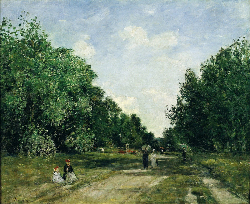 Parc Cordier In Trouville by Eugene Boudin