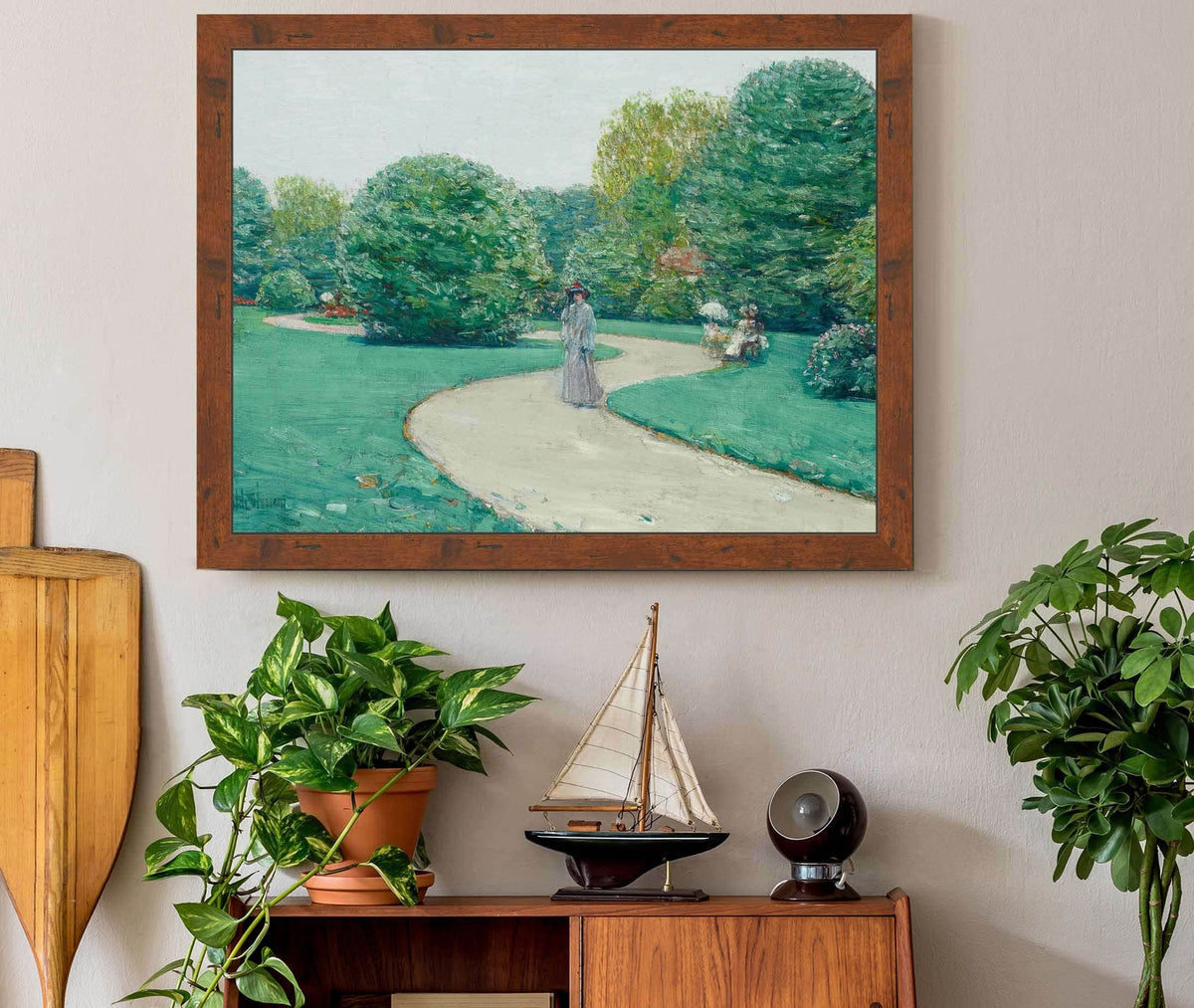 Parc Monceaux Paris by Childe Hassam