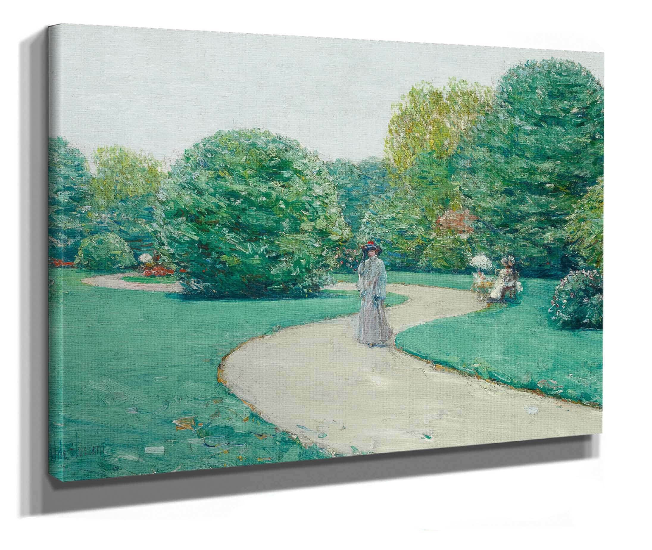 Parc Monceaux Paris by Childe Hassam