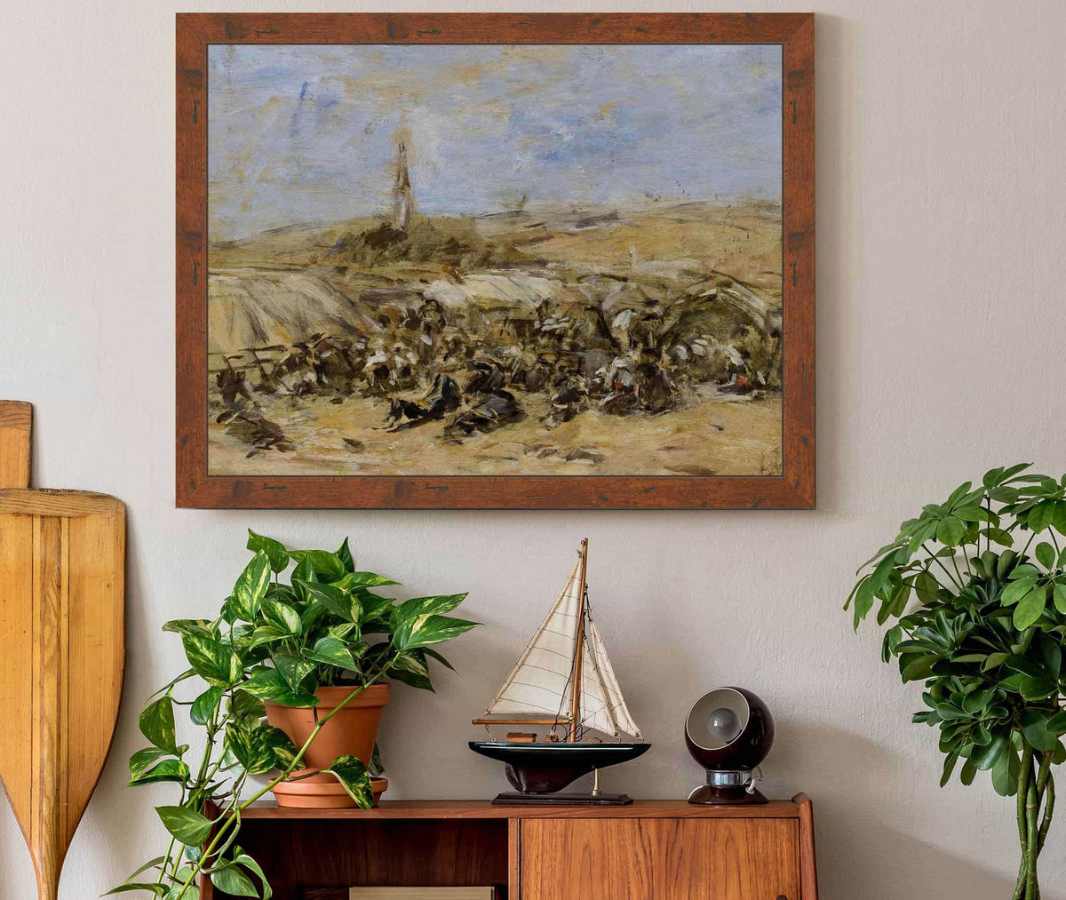 Pardon Of Ste Anne La Palud by Eugene Boudin