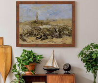 Pardon Of Ste Anne La Palud by Eugene Boudin