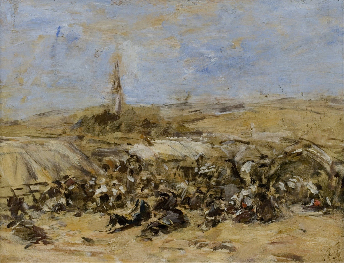 Pardon Of Ste Anne La Palud by Eugene Boudin