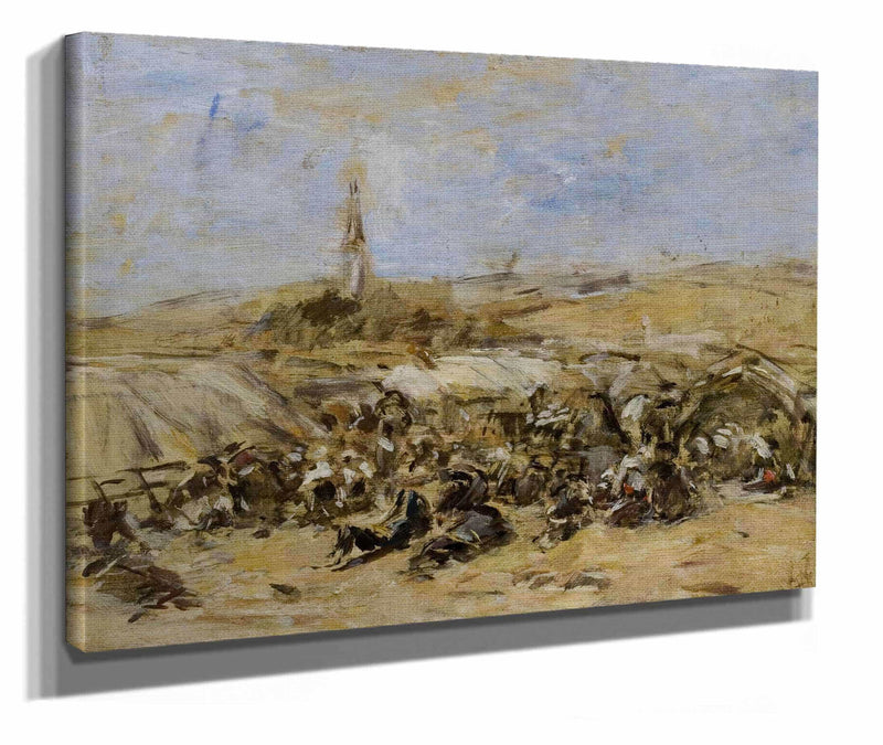 Pardon Of Ste Anne La Palud by Eugene Boudin