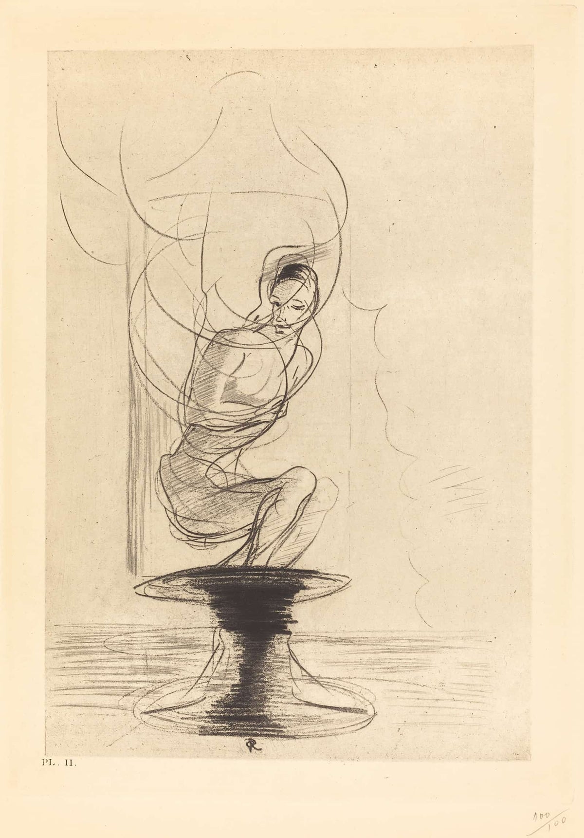 Parfois On Trouve Un Vieux Flacon Qui Se Souvient Dou Jaillit Toute Vive Une Ame Qui Revient by Odilon Redon