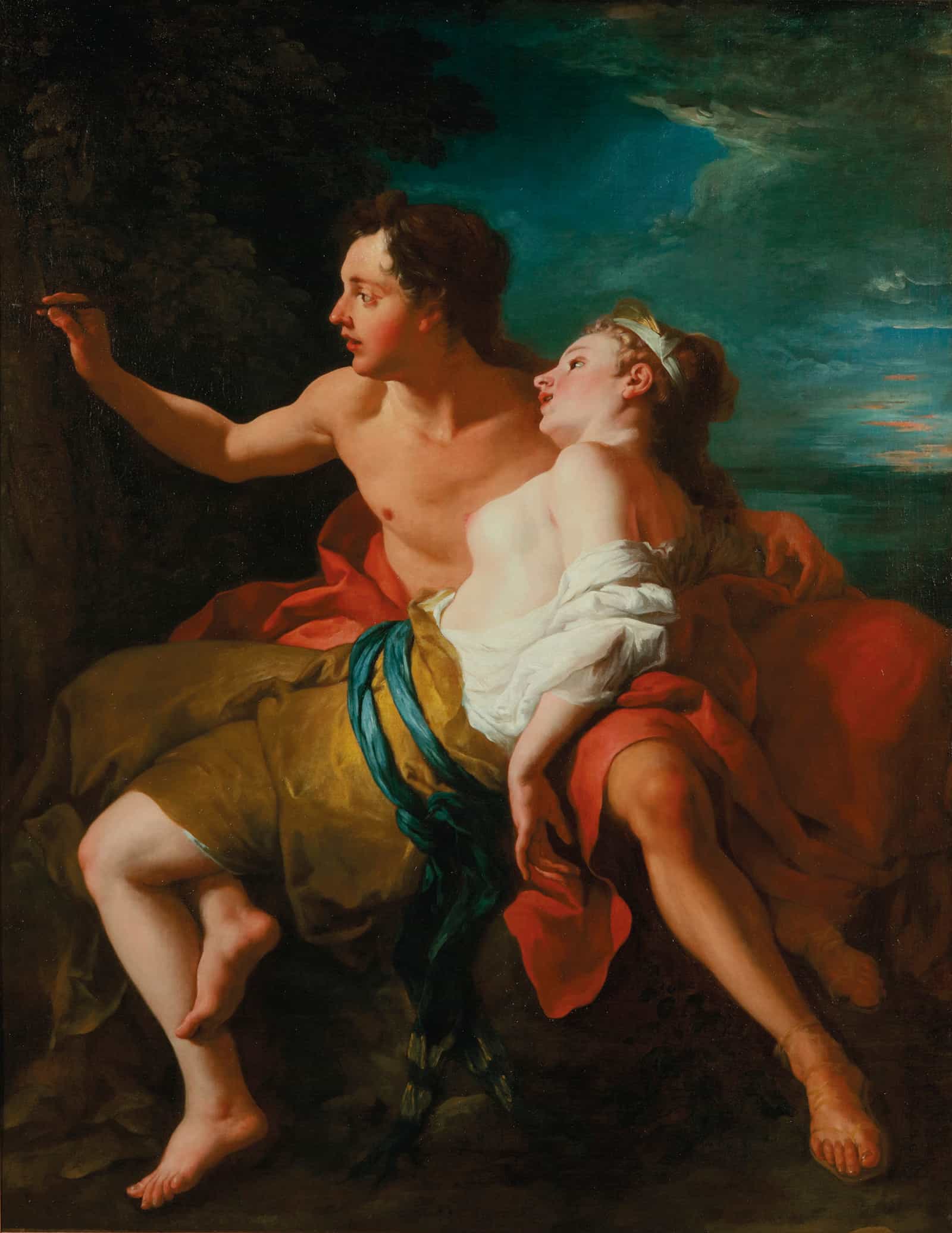 Paris And Oenone by Jean Francois De Troy