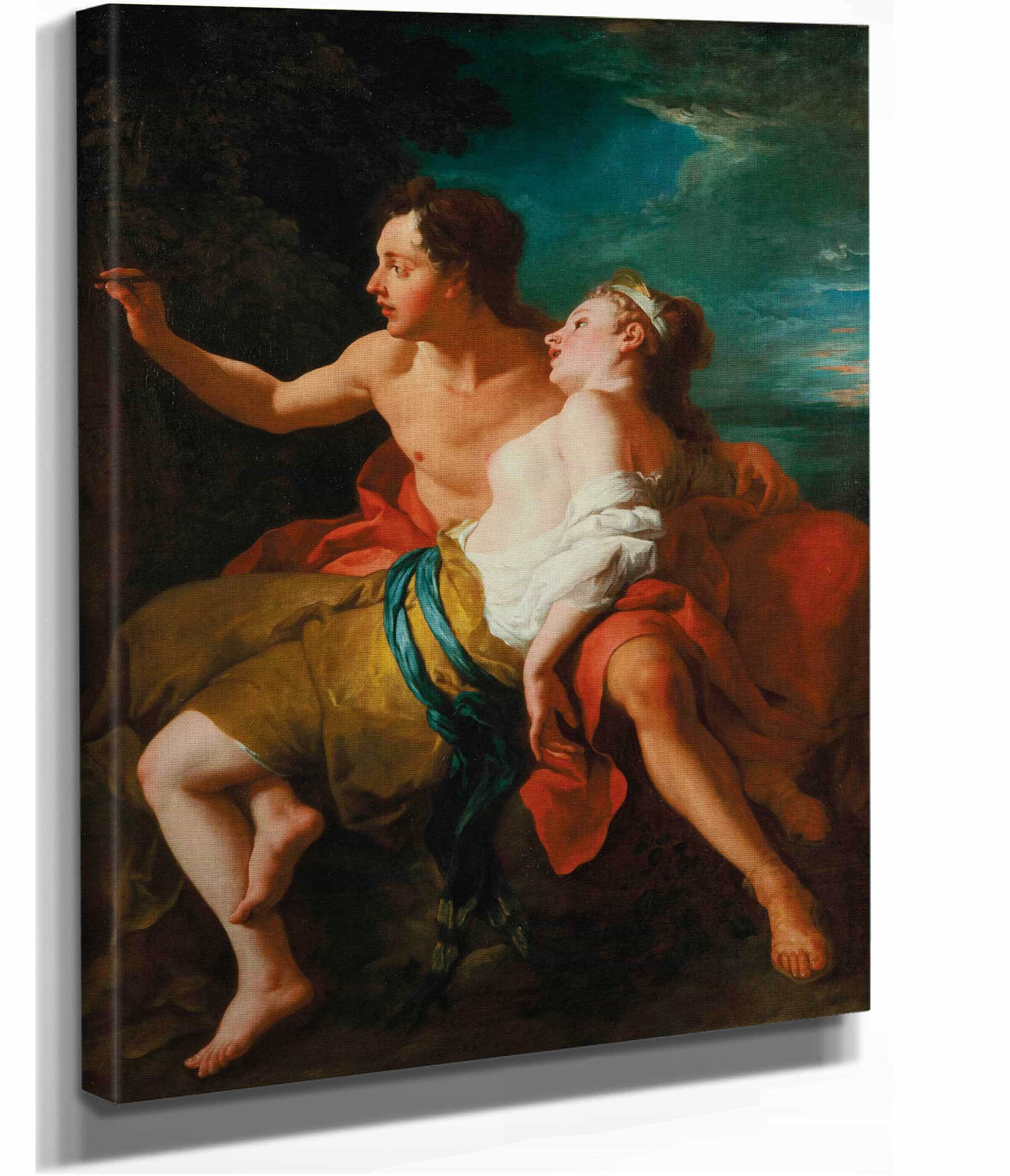 Paris And Oenone by Jean Francois De Troy