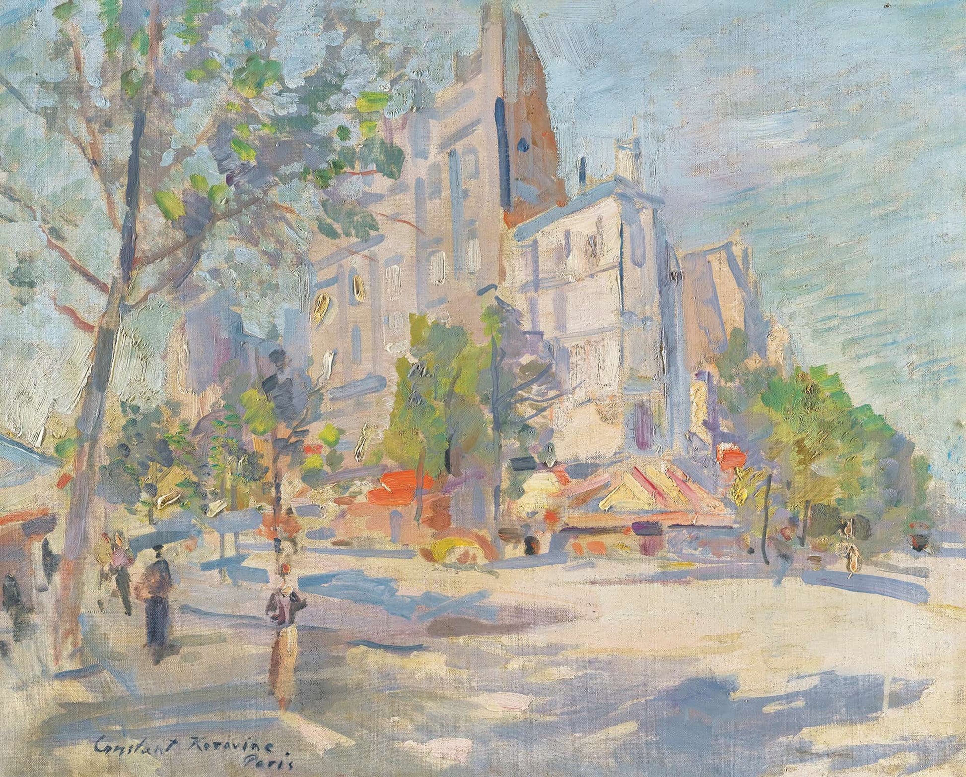 Paris In Spring by Konstantin Alexeevich Korovin