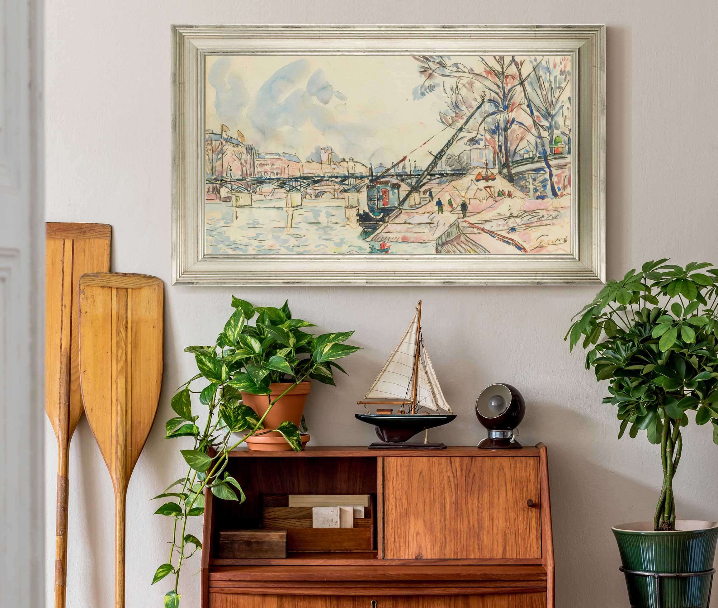 Paris La Seine Au Pont Des Arts by Paul Signac