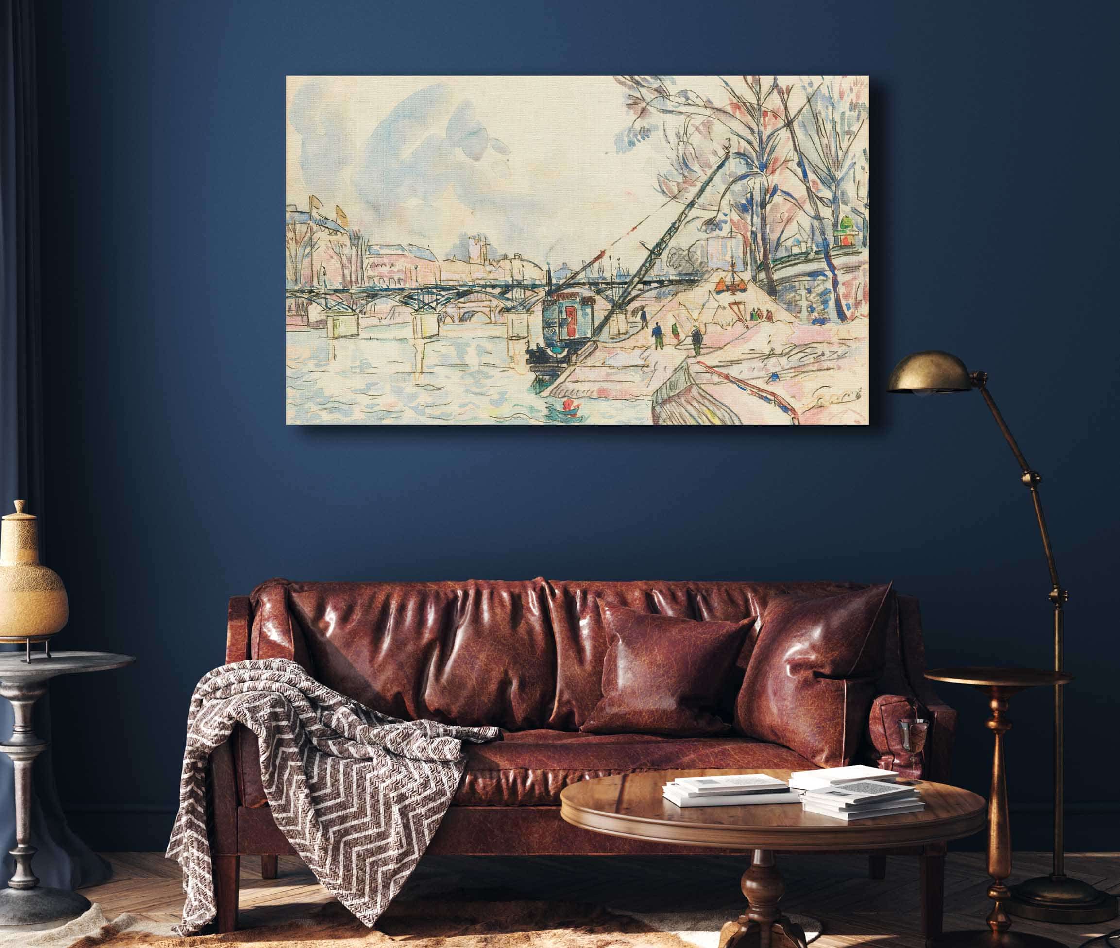 Paris La Seine Au Pont Des Arts by Paul Signac