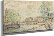 Paris Le Pont Louis Philippe by Paul Signac
