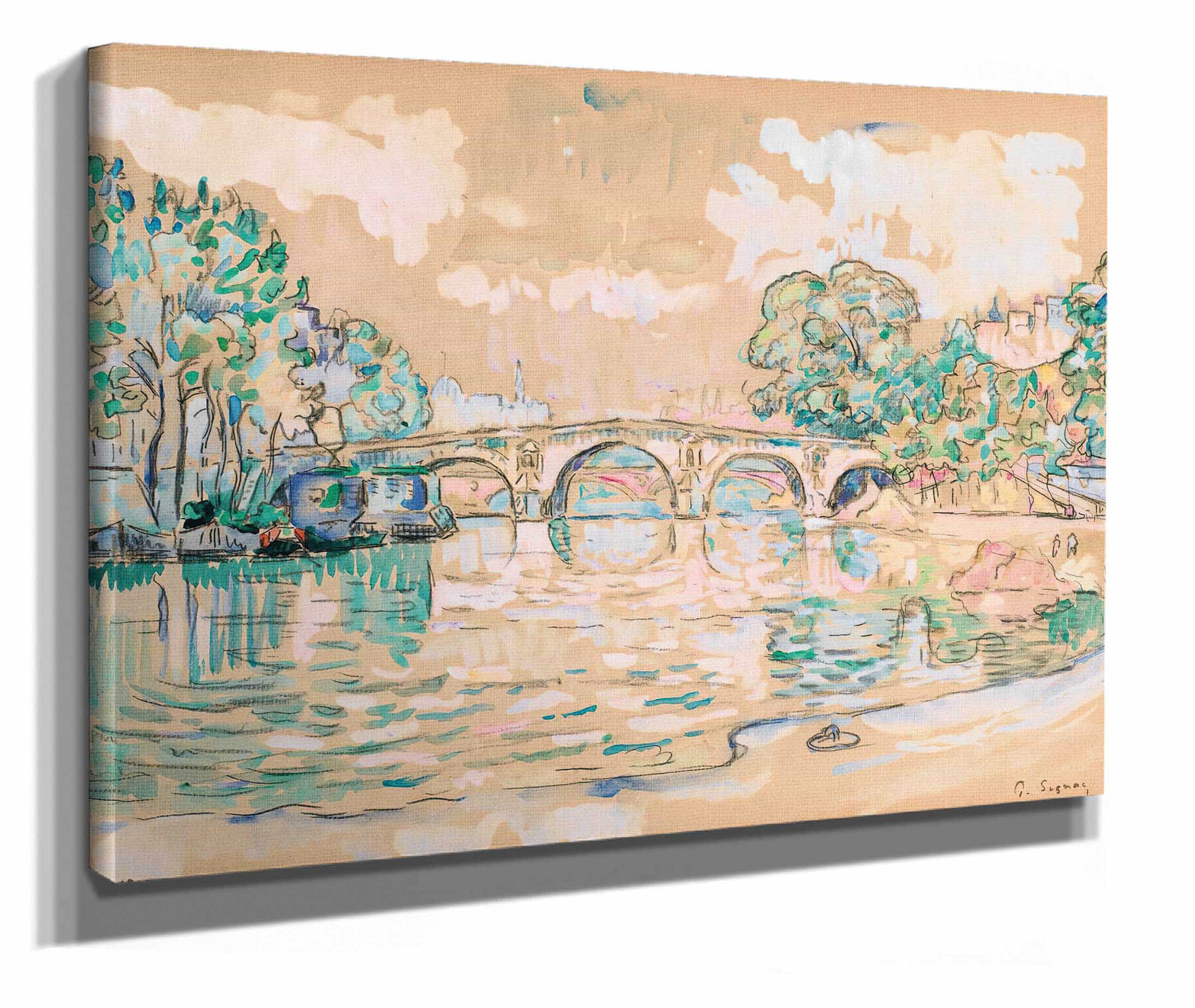 Paris Le Pont Marie by Paul Signac