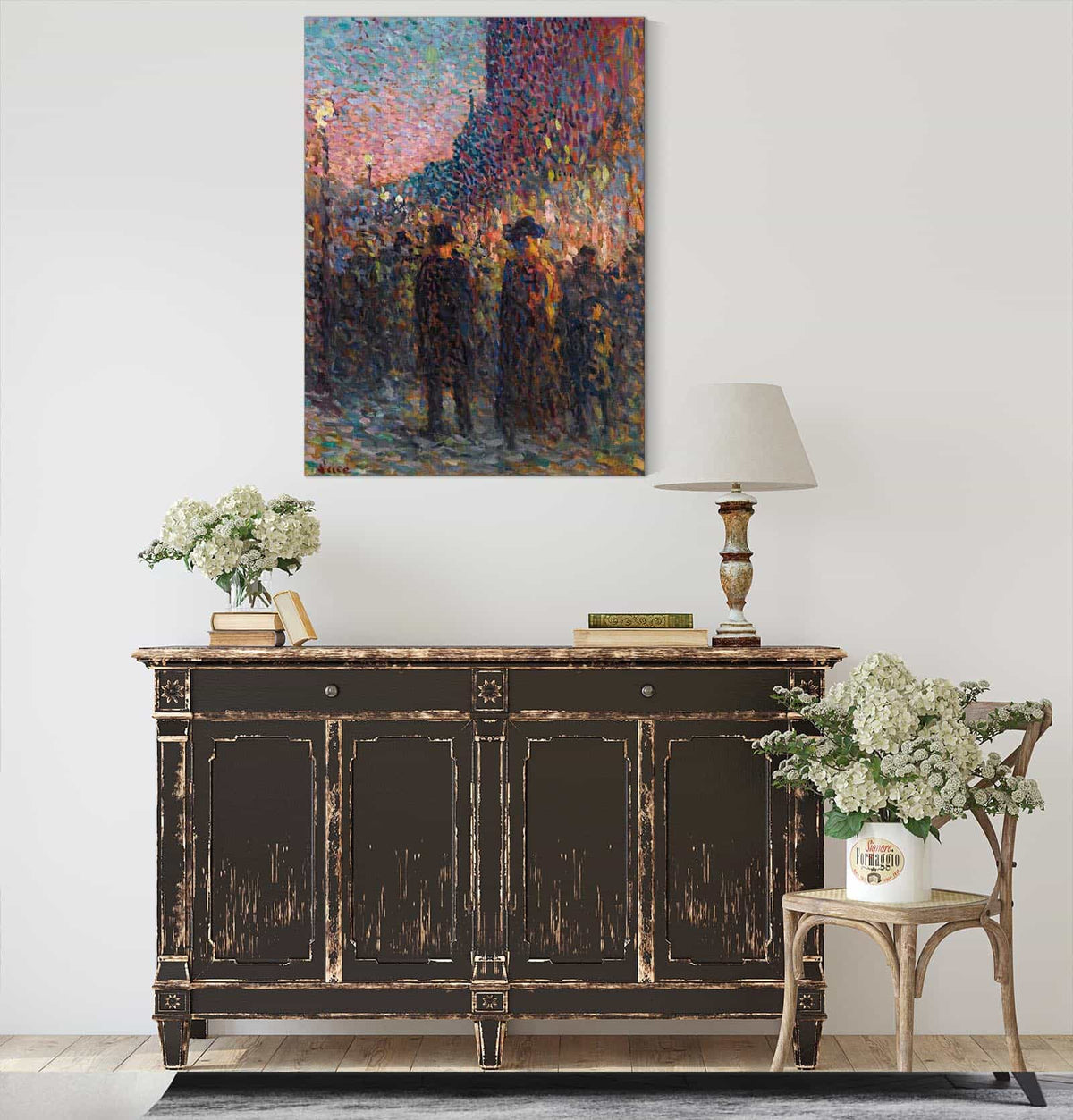 Paris Les Boulevards La Nuit by Maximilien Luce