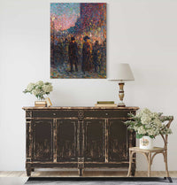 Paris Les Boulevards La Nuit by Maximilien Luce