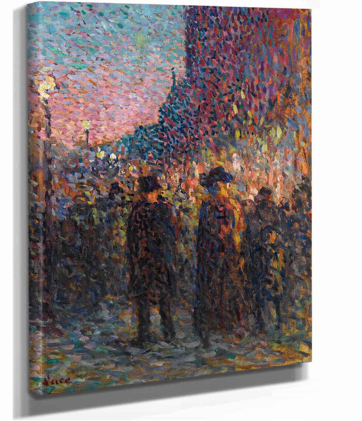 Paris Les Boulevards La Nuit by Maximilien Luce