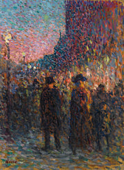 Paris Les Boulevards La Nuit by Maximilien Luce