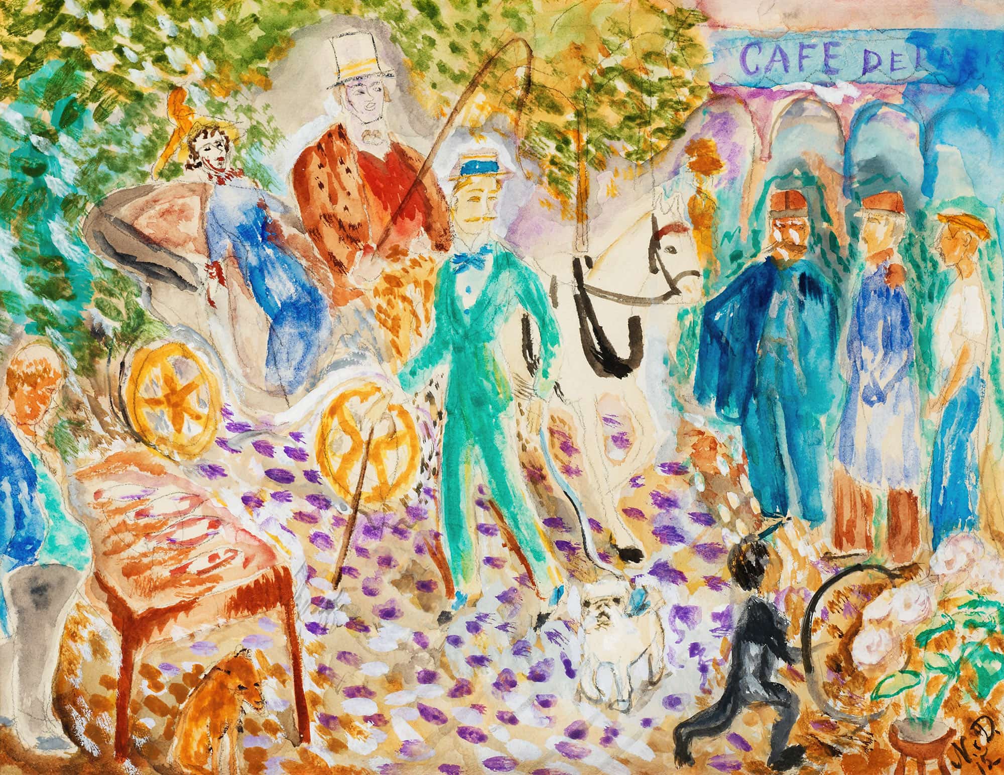 Parisergata by Nils Dardel