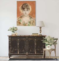 Parisian Model In A Dressing Gown by Albert Edelfelt