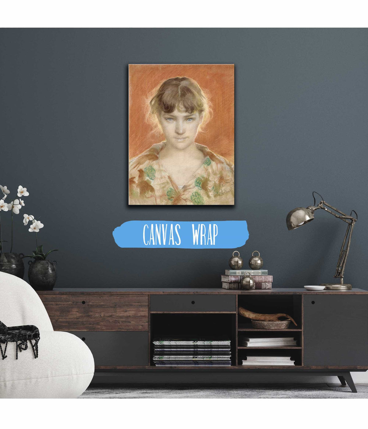 Parisian Model In A Dressing Gown by Albert Edelfelt