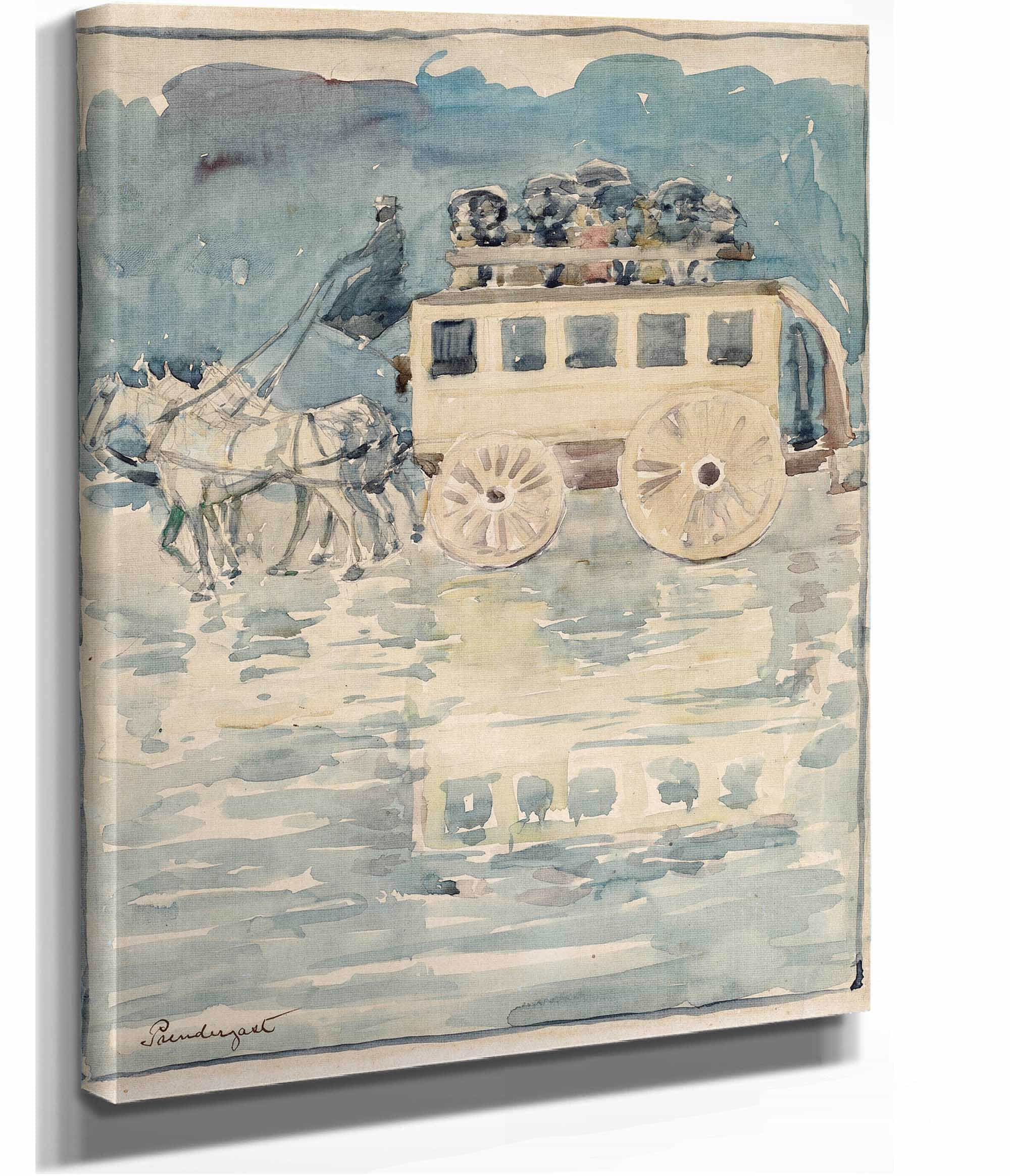 Parisian Omnibus by Maurice Prendergast