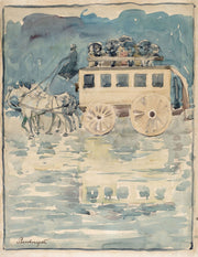 Parisian Omnibus by Maurice Prendergast