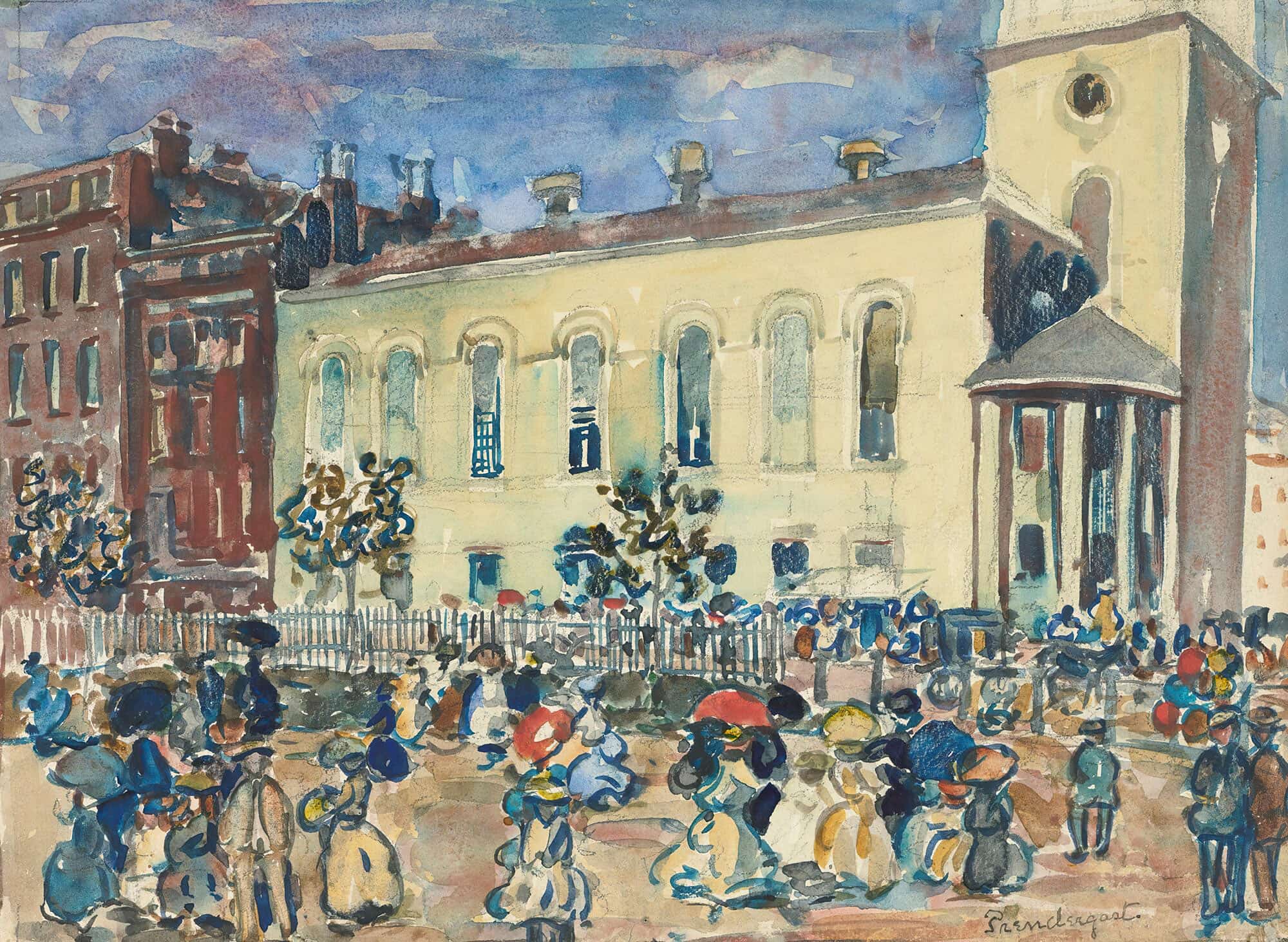 Park Street Church Boston by Maurice Prendergast