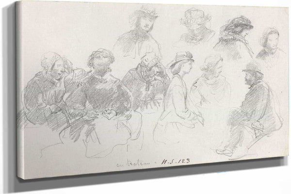 Passengers On Shipboard by Eugene Boudin