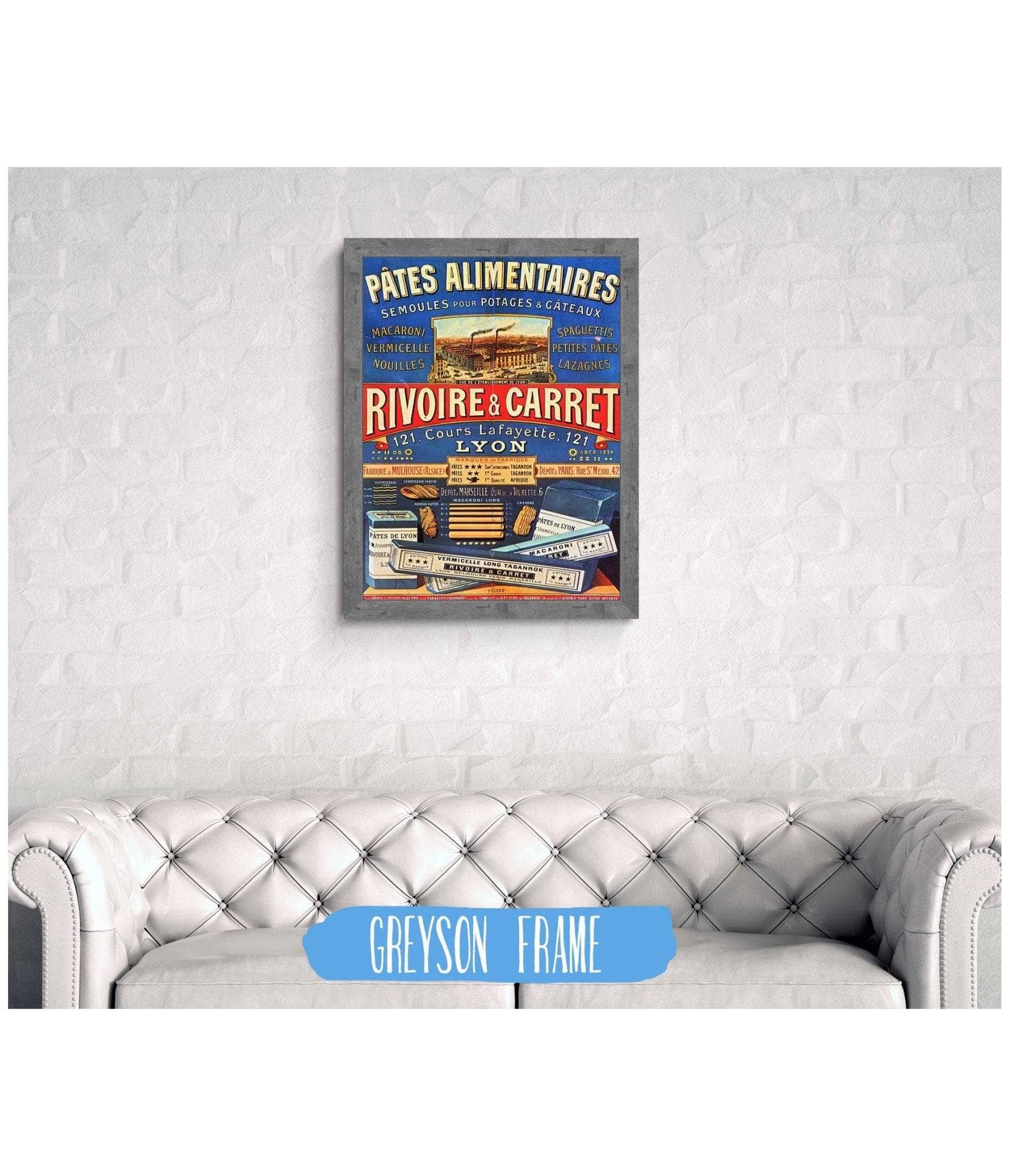 Pates Alimentaires, Rivoire & Carret French Food Ad