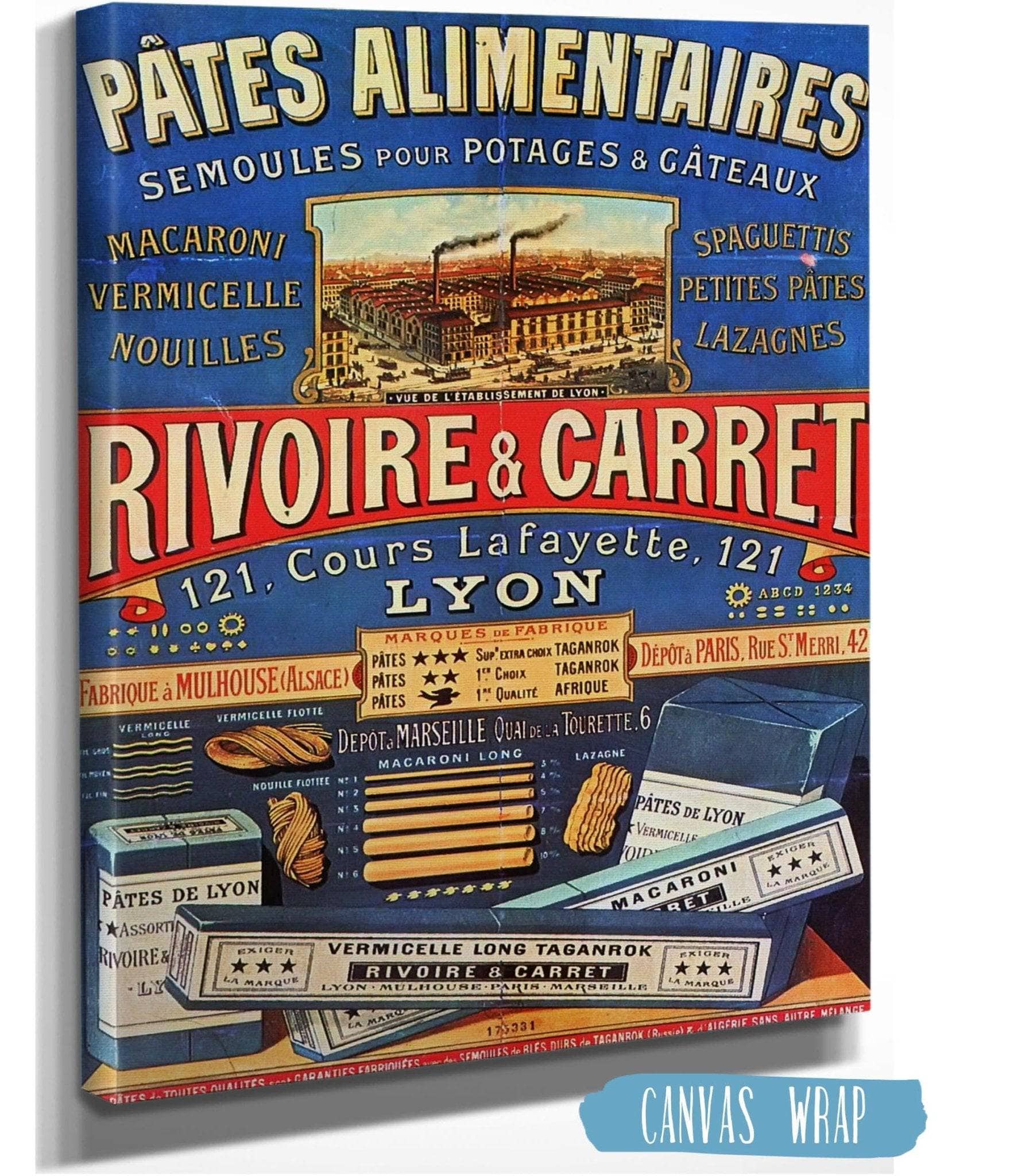 Pates Alimentaires, Rivoire & Carret French Food Ad
