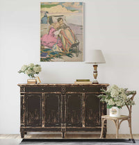 Paul Dombey And Florence On The Beach At Brighton by Jessie Willcox Smith